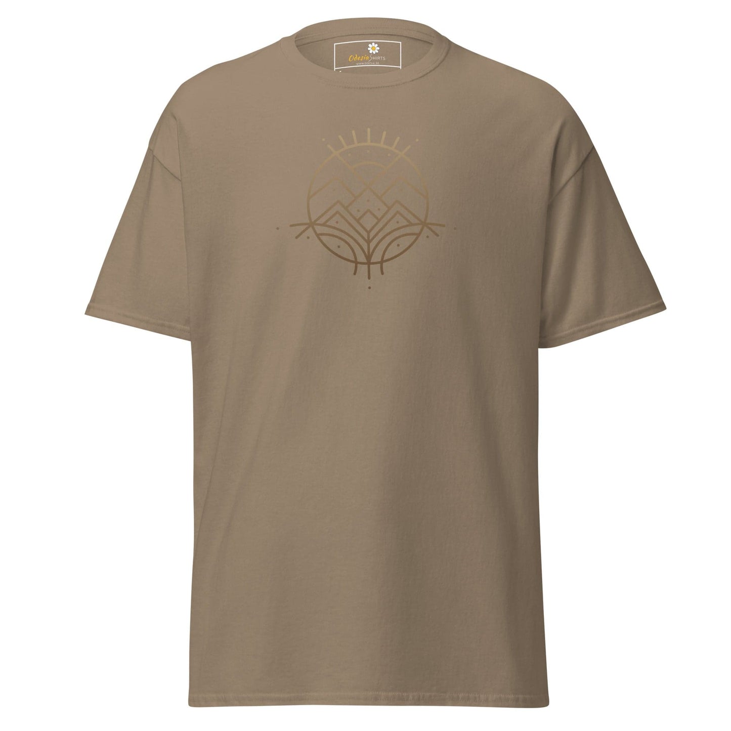 Unisex classic tee - ABSTRACT LANDSCAPE - REGULAR - Brown Savana / S