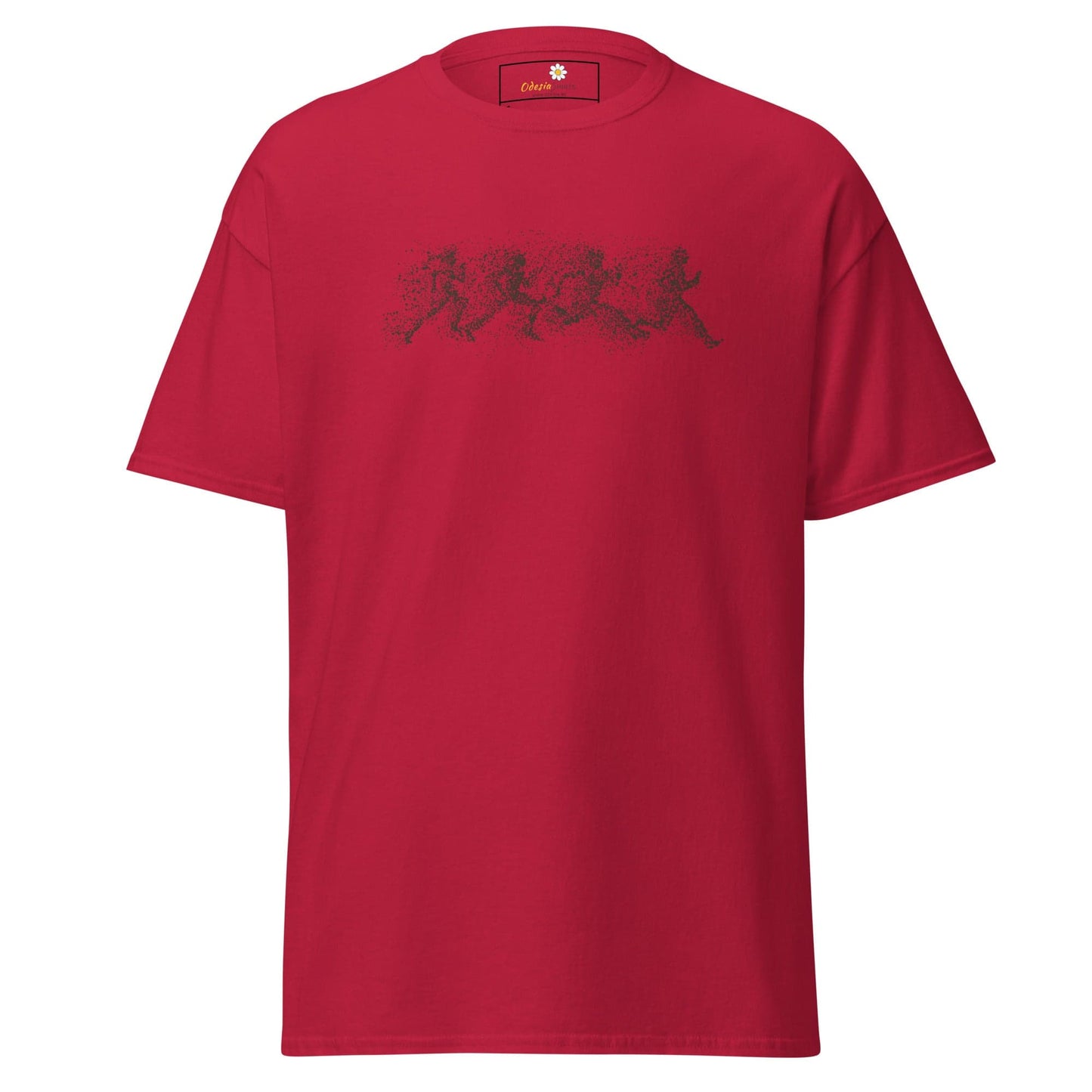 Unisex classic t-shirt - FANTASY DOTS MEN RUNNING - REGULAR - Cardinal / S
