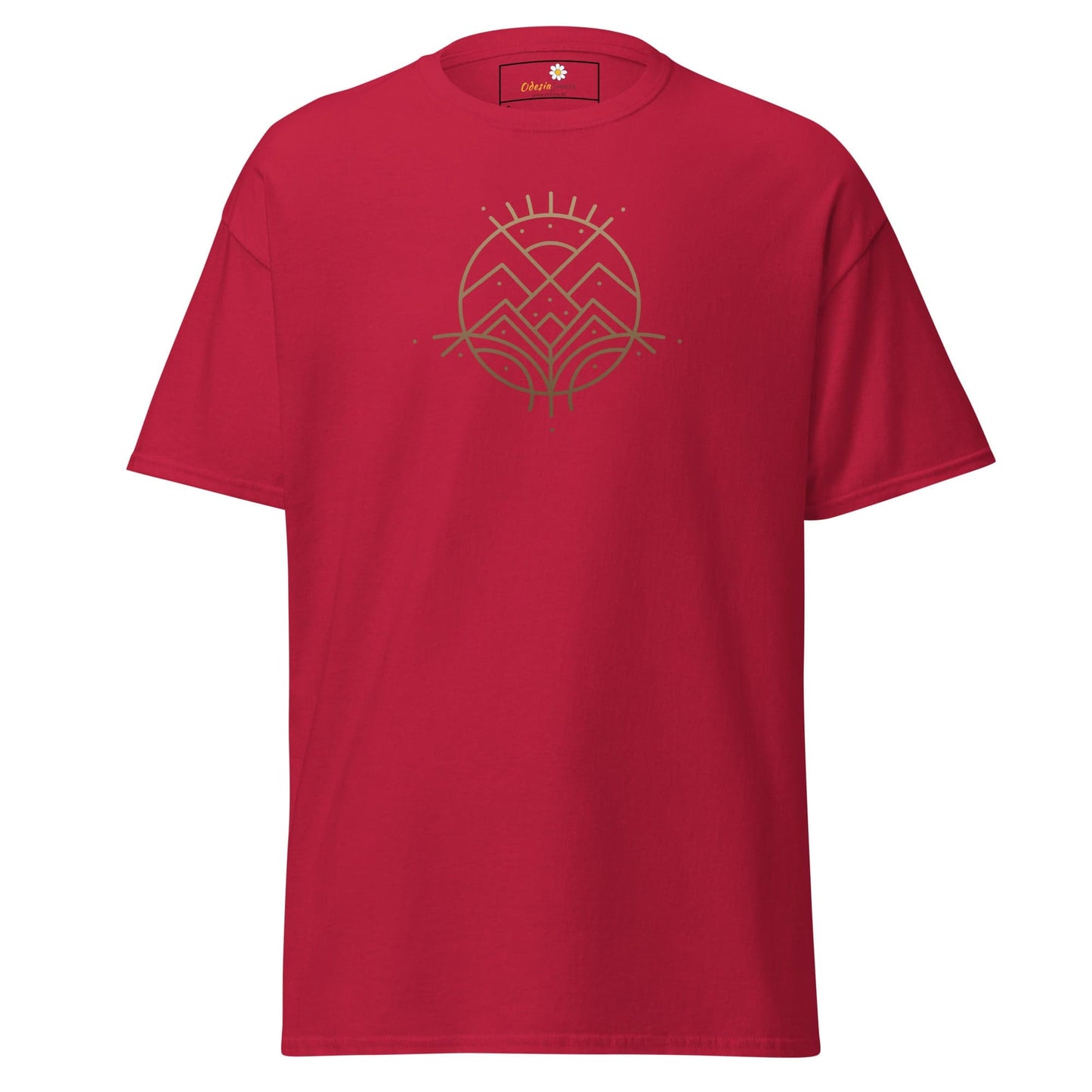 Unisex classic tee - ABSTRACT LANDSCAPE - REGULAR - Cardinal / S
