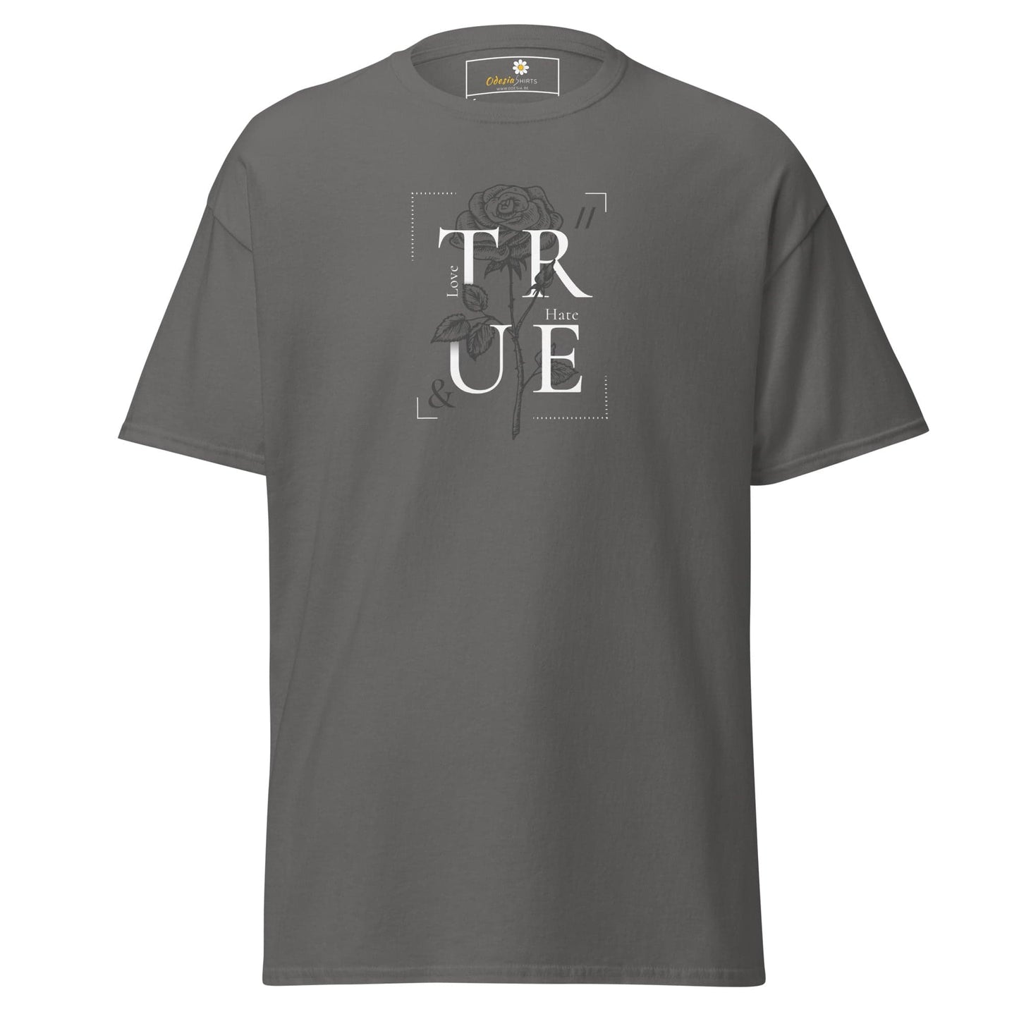 Unisex classic t-shirt - MISC TRUE ROSE - REGULAR - Charcoal / S