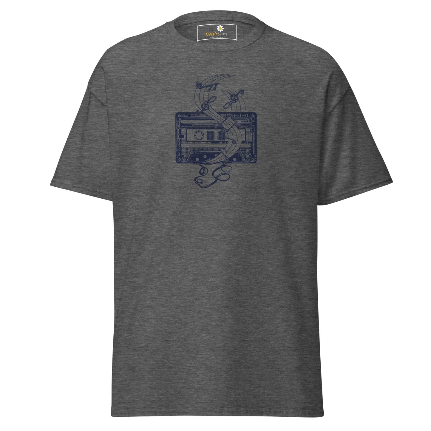 Unisex classic t-shirt - MUSIC TAPE - REGULAR - Dark Heather / S