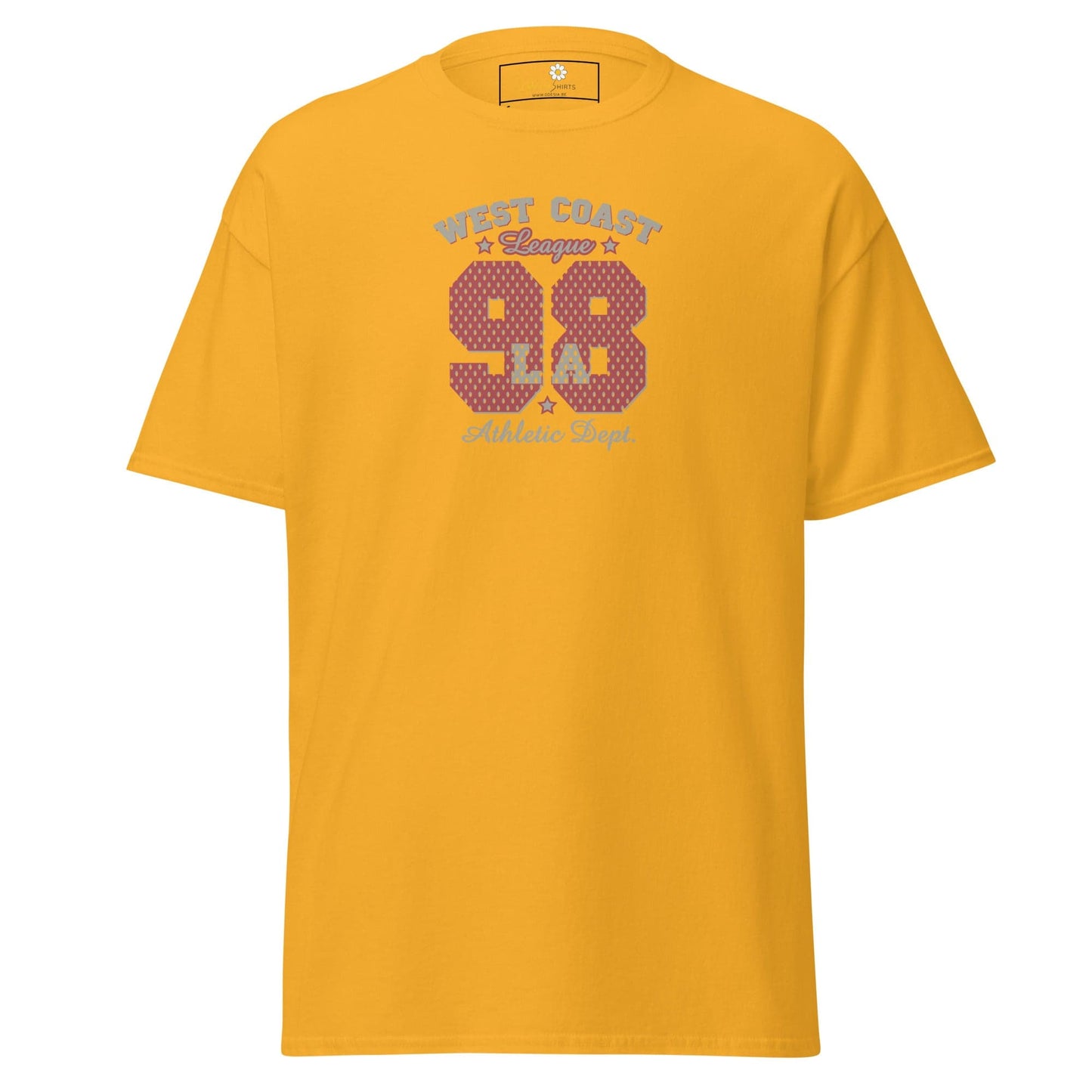 Unisex classic t-shirt - SPORT WEST COAST 98 - REGULAR - Gold / S