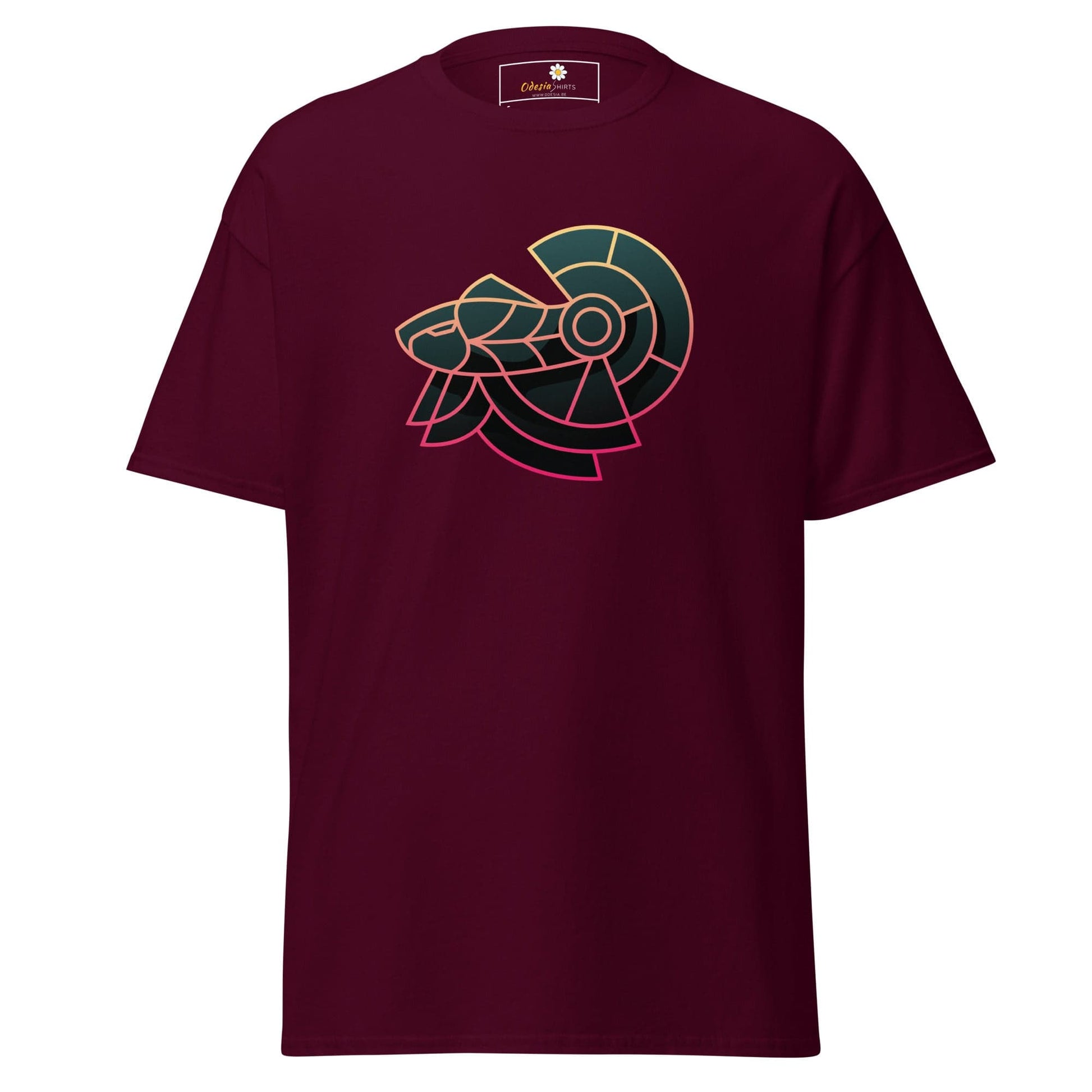 Unisex classic tee - ABSTRACT HERMIT - REGULAR - Maroon / S