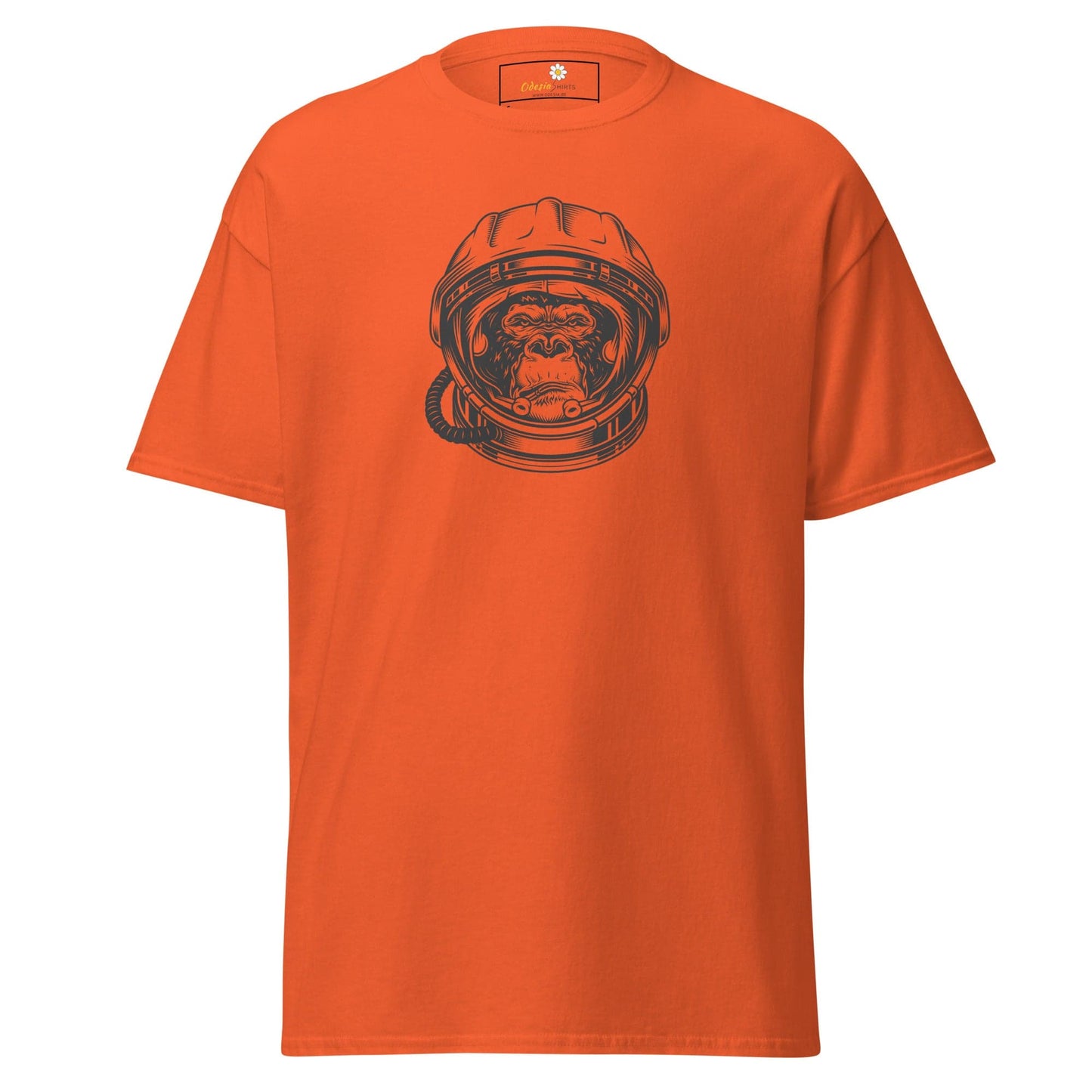 Unisex classic tee - WILD LIFE ASTRONAUT CHIMP - REGULAR - Orange / S