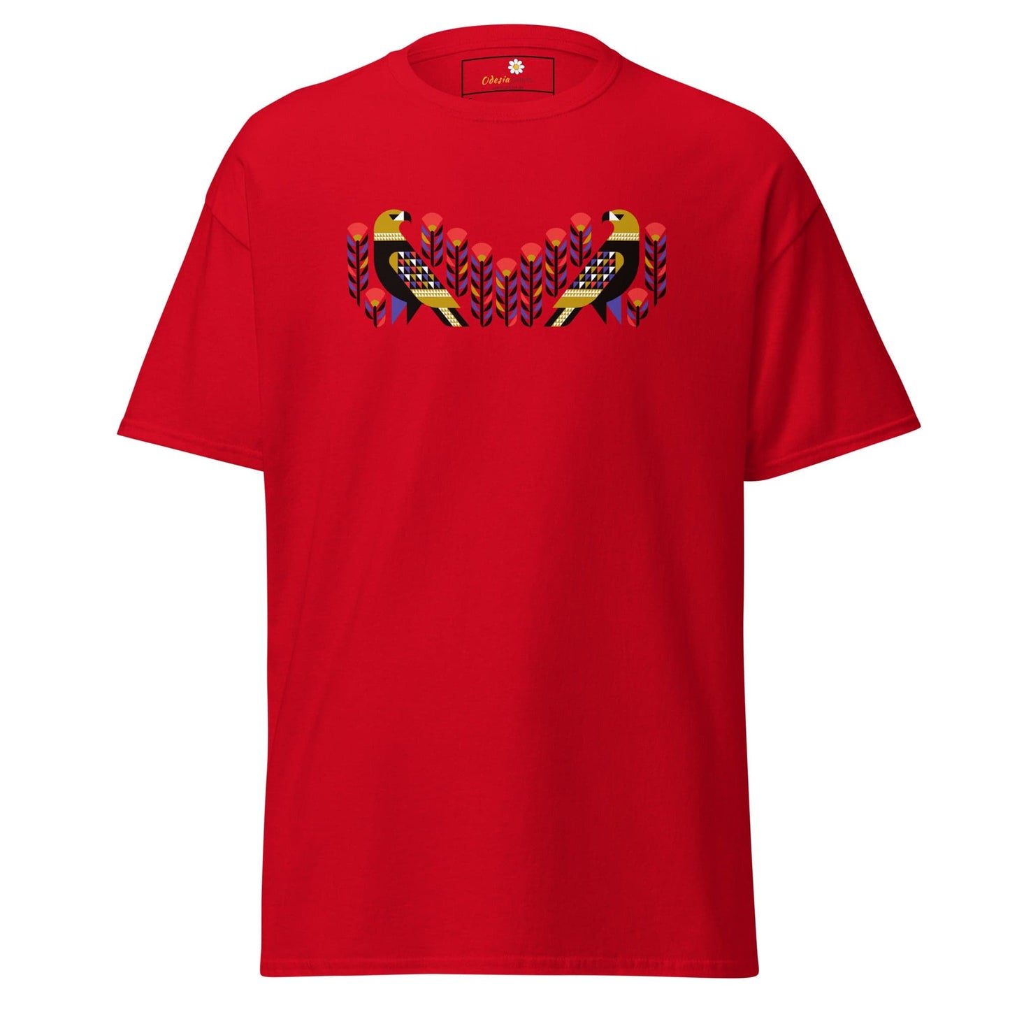 Unisex classic tee - WILD LIFE PERU BIRDS - REGULAR - Red / S