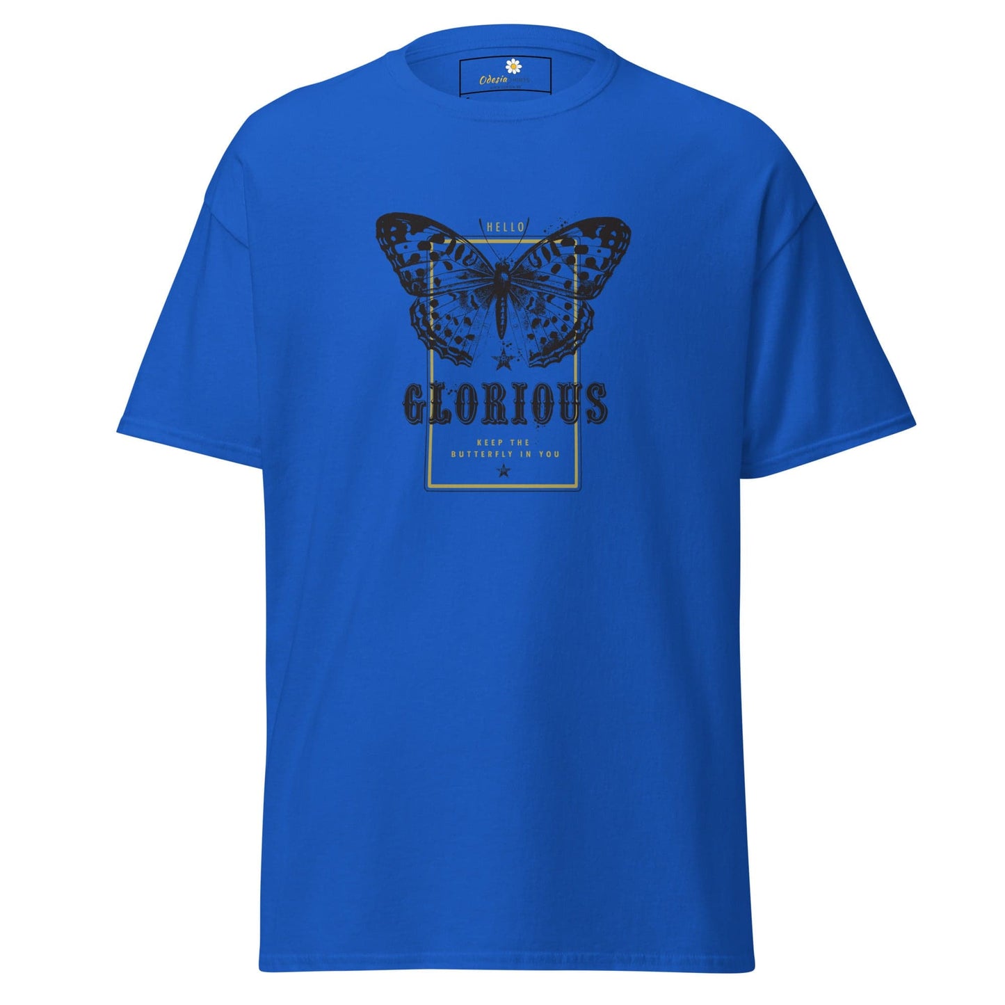Unisex classic tee - ANIMALS GLORIOUS BUTTERFLY - REGULAR - Royal / S