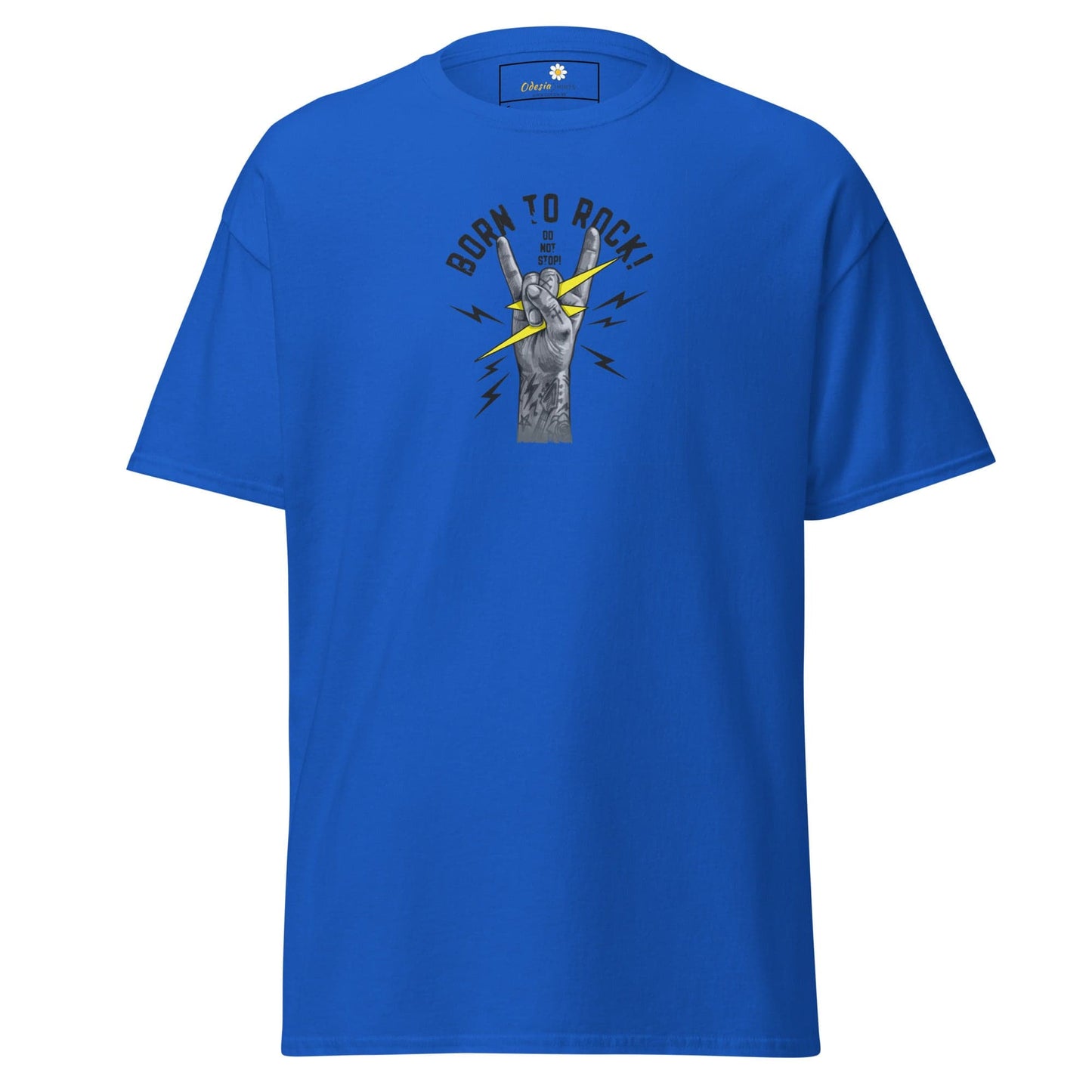 Unisex classic tee - MUSIC BORN TO ROCK - REGULAR - Royal / S