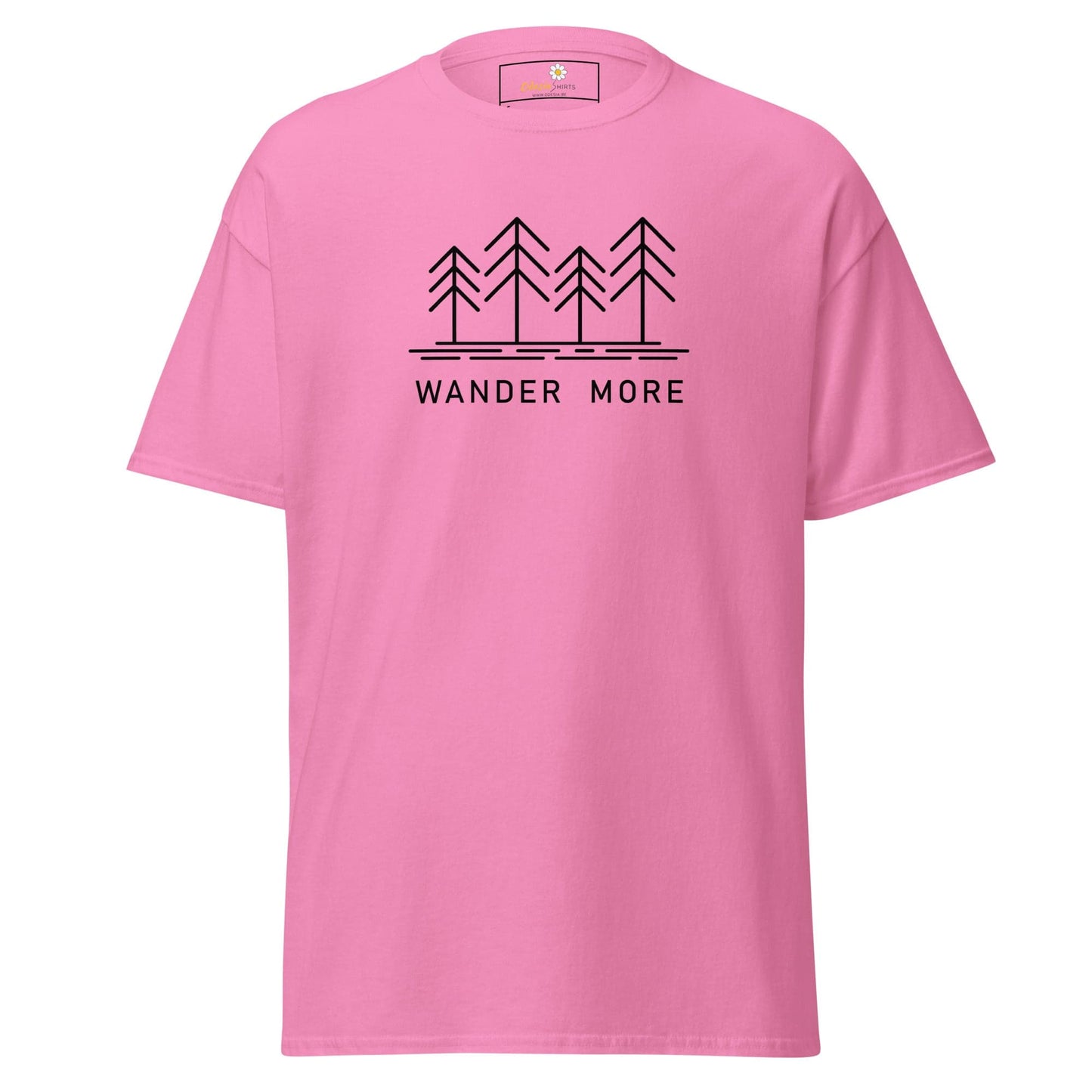 Unisex classic t-shirt - ADVENTURE WANDER MORE - REGULAR - Azalea / S
