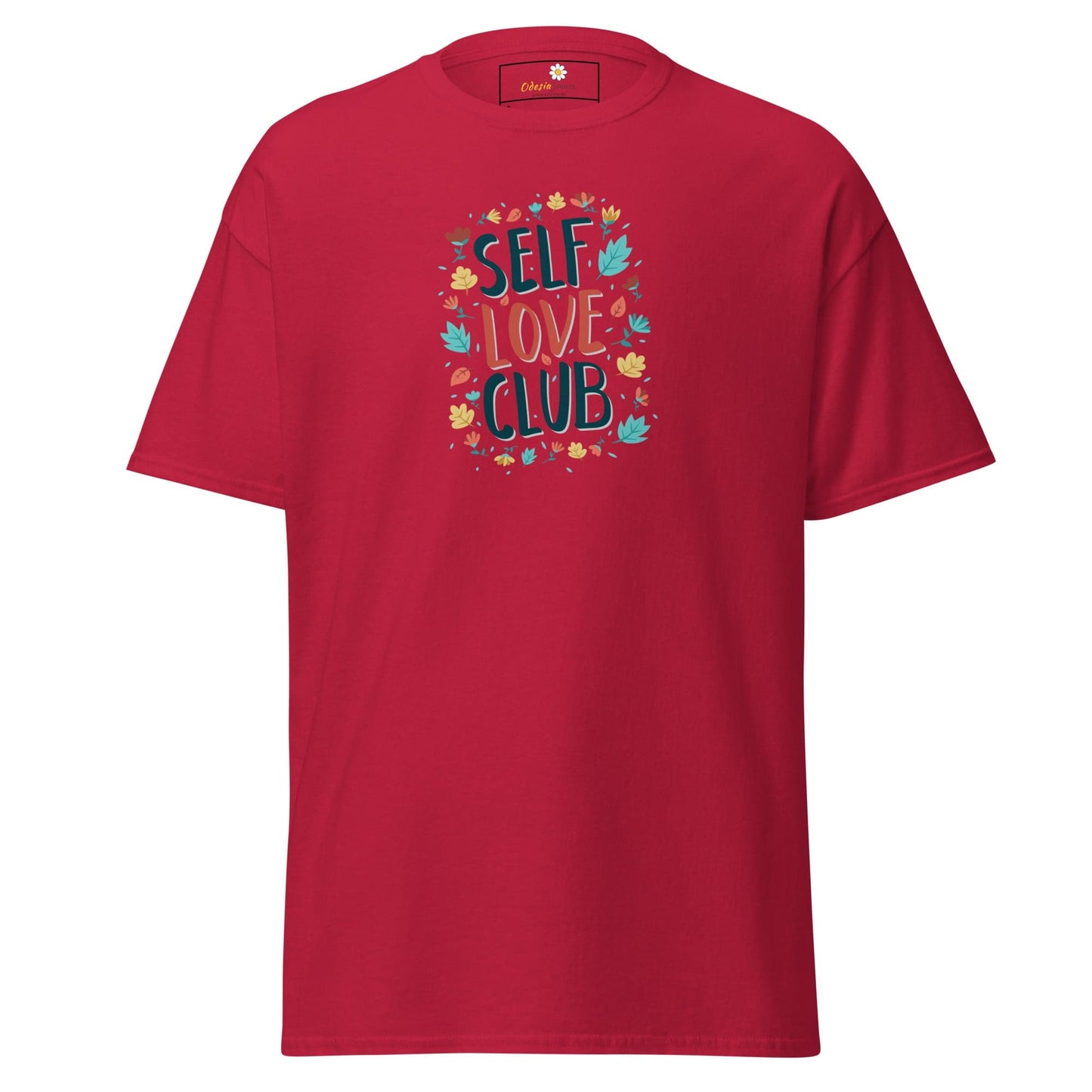 Unisex classic t-shirt - POSITIVE SELF LOVE CLUB - REGULAR - Cardinal / S