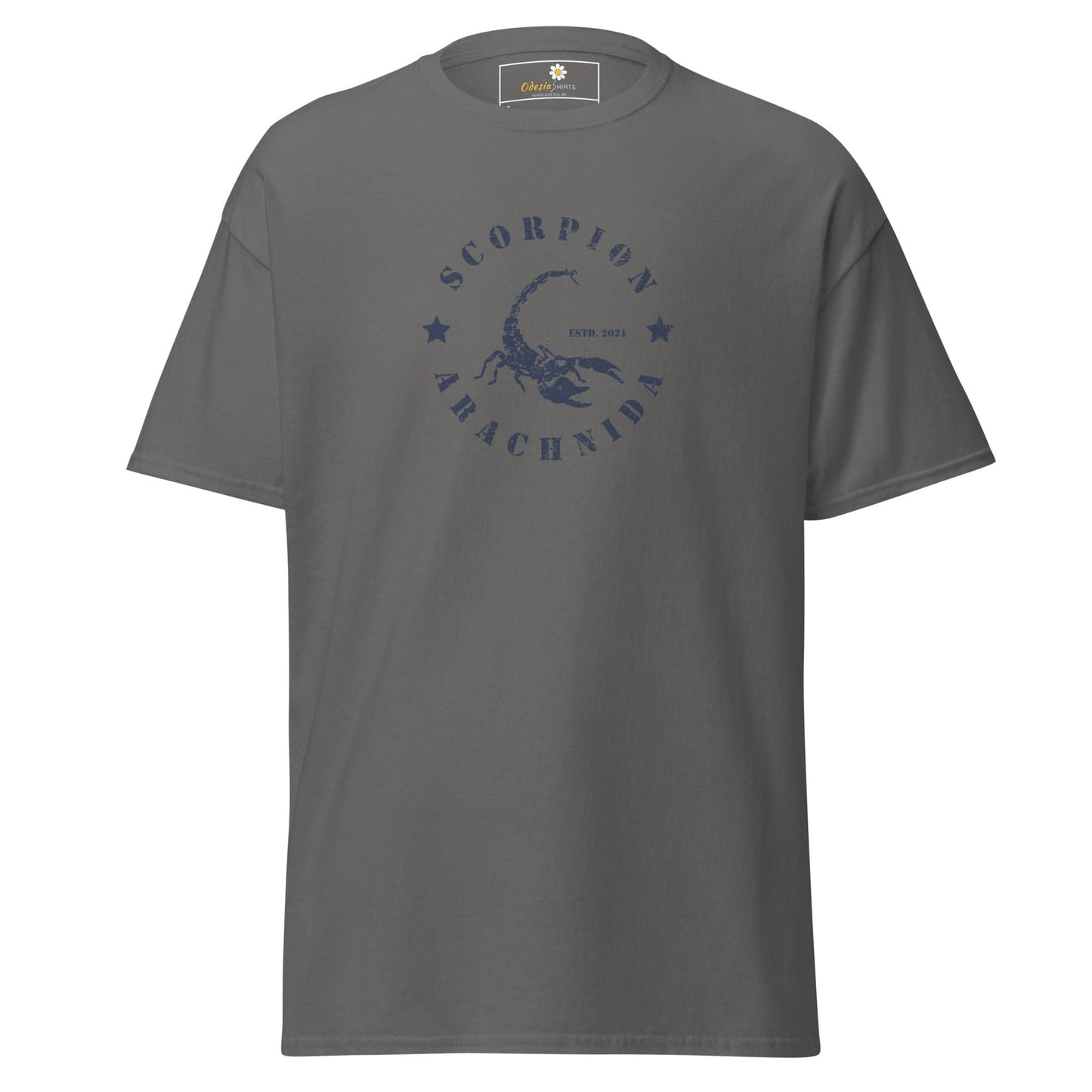 Unisex classic t-shirt - WILD LIFE SCORPION - REGULAR - Charcoal / S