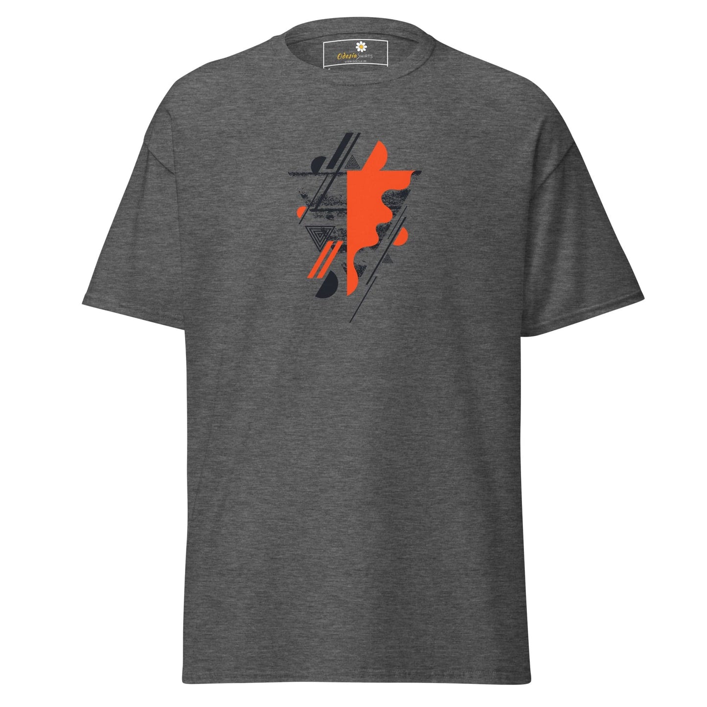 Unisex classic t-shirt - ABSTRACT SHAPES AND COLORS - REGULAR - Dark Heather / S