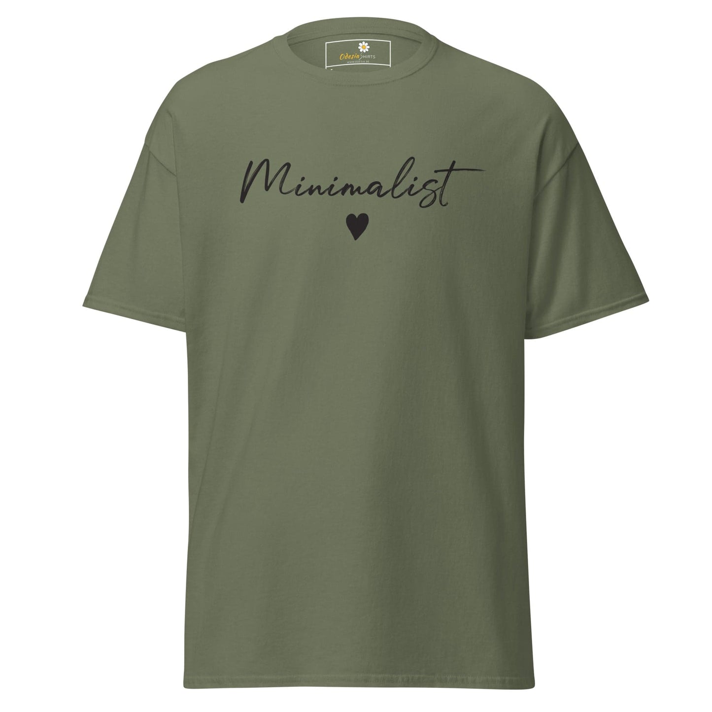 Unisex classic t-shirt - TEXT MINIMALIST - REGULAR - Military Green / S
