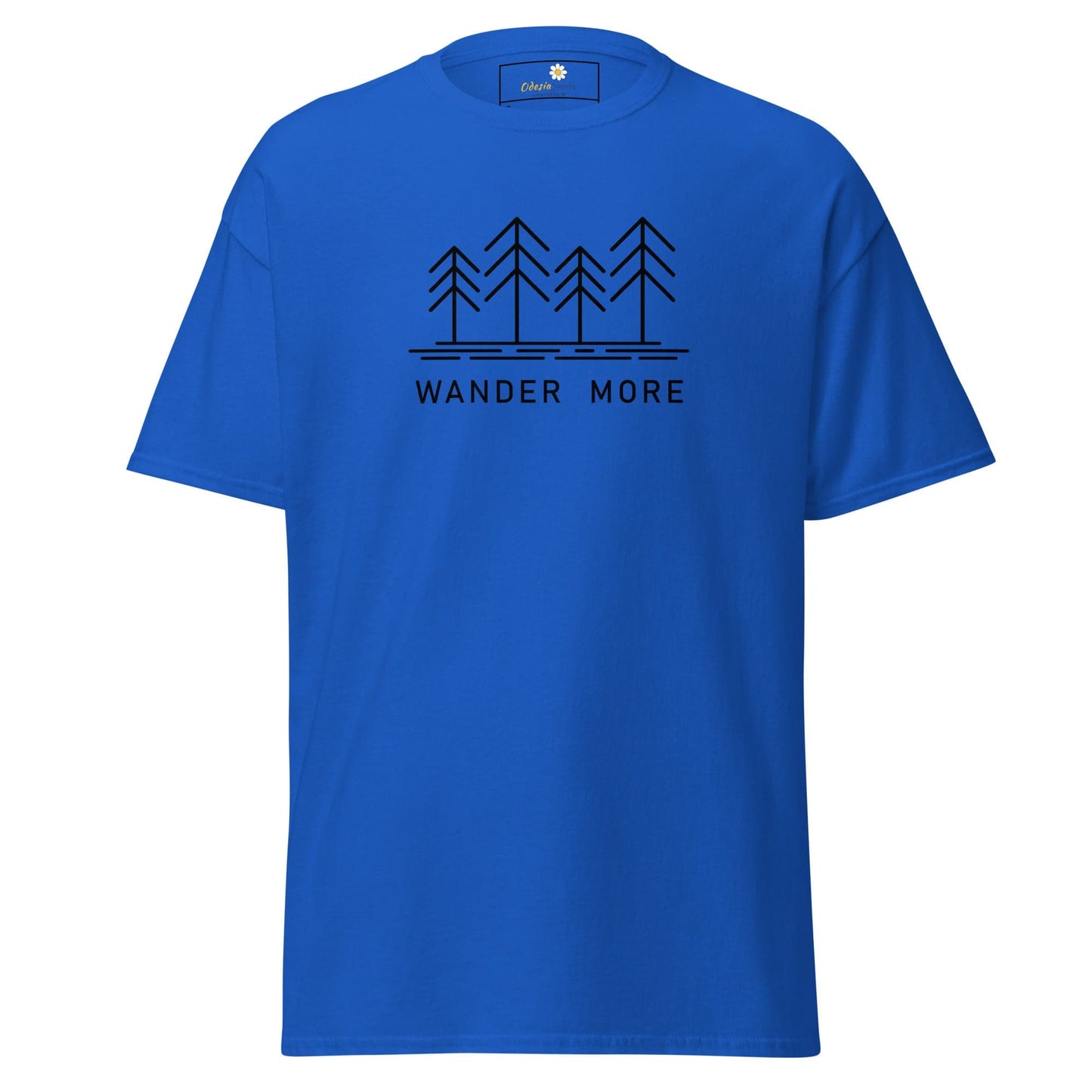 Unisex classic t-shirt - ADVENTURE WANDER MORE - REGULAR - Royal / S
