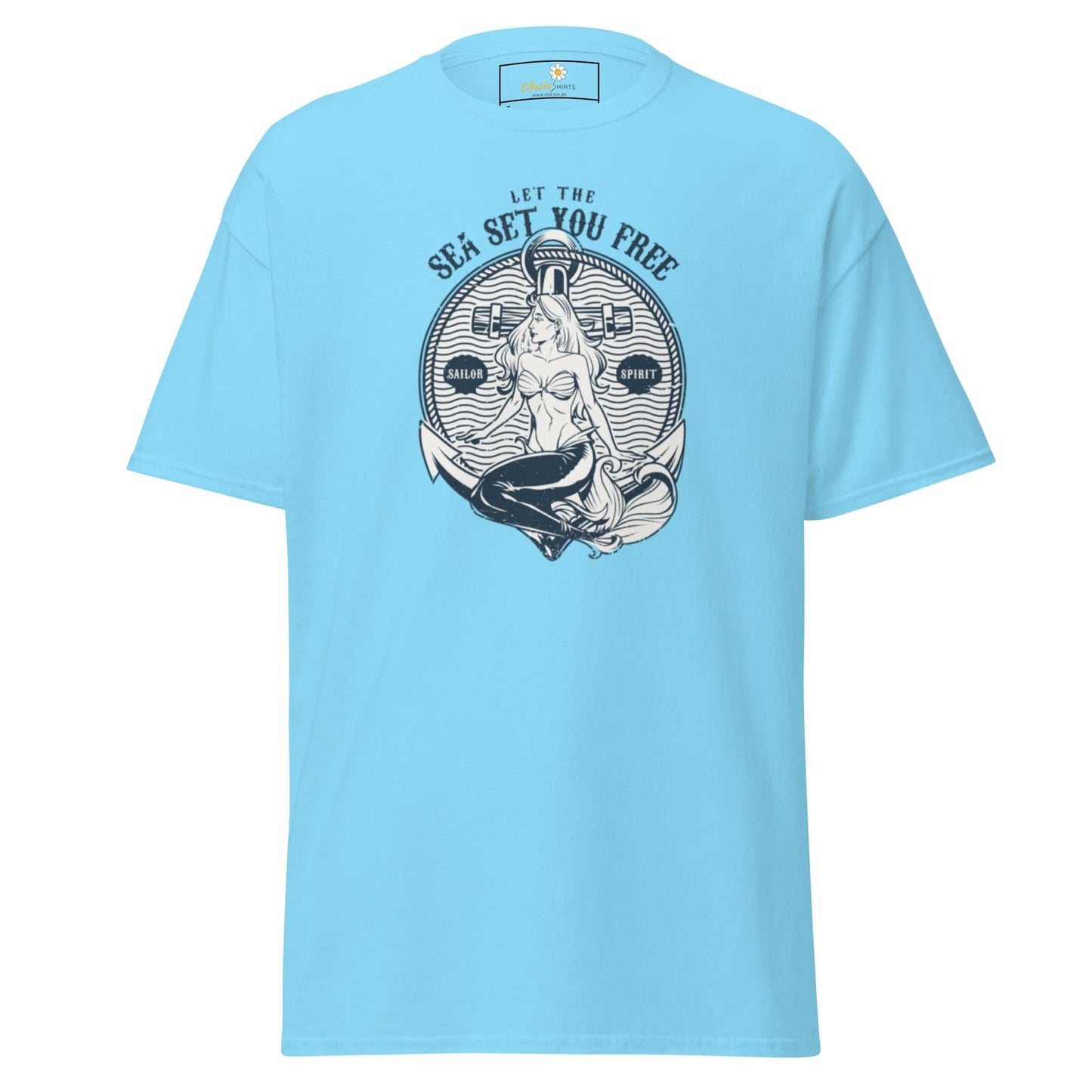 Unisex classic t-shirt - MYSTIC MERMAID SEA SET YOU FREE - REGULAR - Sky / S